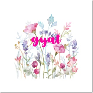 Gyat Floral Posters and Art